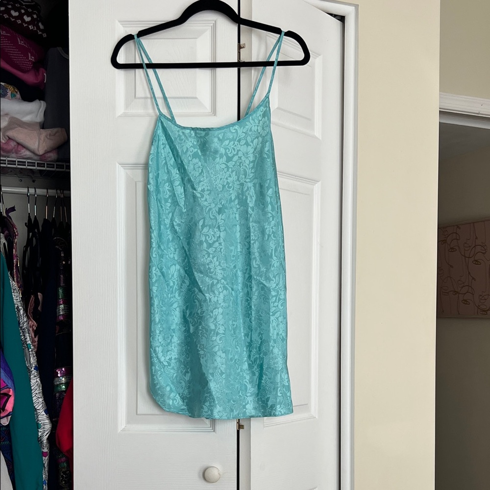 Victoria's Secret Gold Label Aqua Slip